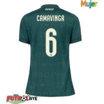 Camiseta Real Madrid Eduardo Camavinga #6 Visitante Equipación para mujer 2026-27 manga corta